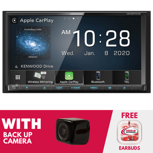 RFRB Kenwood DDX9707S 6.95 Inch Double-DIN DVD with Backup Camera RFRB Kenwood DDX9707S 6.95 Inch Double-DIN DVD with Backup Camera