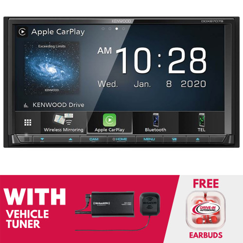RFRB Kenwood DDX9707S 6.95 Inch Double-DIN DVD with SiriusXM Tuner