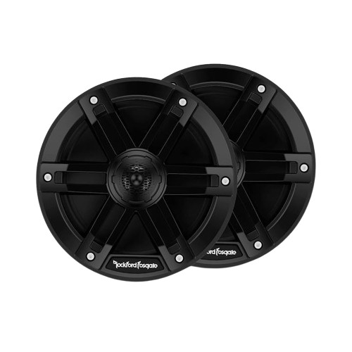 OPEN BOX Rockford Fosgate M0-65B 6.5" 2 Way 250W Marine Grade Speakers (Black)