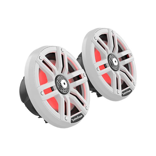 OPEN BOX Rockford Fosgate M2-65 6.5" Color Optix Marine 2 Way Speakers (White)