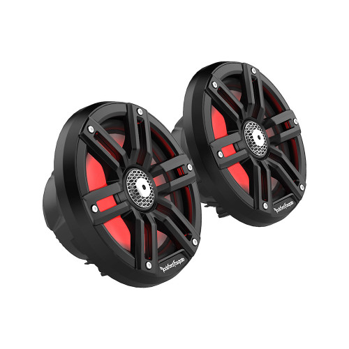 OPEN BOX Rockford Fosgate M2-65B 6.5" Color Optix Marine 2 Way Speakers (Black)