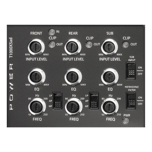 OPEN BOX Rockford Fosgate Power T1000X5AD 5 Channel Class AD 1000 Watt Amplifier