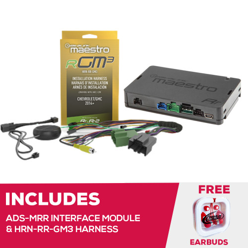 Maestro ADS-MRR Radio Replacement Interface Module With HRN-RR-GM3 Harness Maestro ADS-MRR Radio Replacement Interface Module With HRN-RR-GM3 Harness