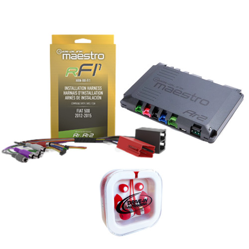 Maestro ADS-MRR2 Interface Module and HRN-RR-FI1 Adapter For 2012-15 Fiat 500