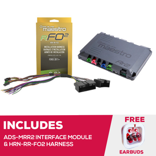 Maestro ADS-MRR2 Interface Module and HRN-RR-FO2 Adapter For Select 2011+ Ford
