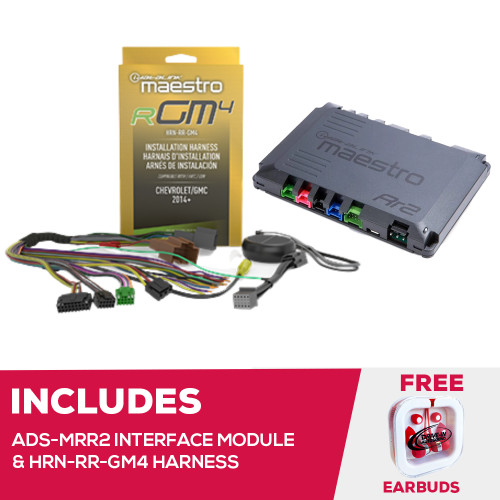 Maestro ADS-MRR2 Interface Module and HRN-RR-GM4 Interface Harness For 2016+ GM