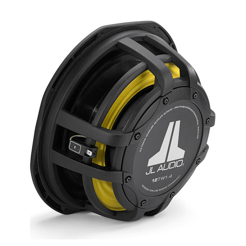 JL Audio 12TW1-4 12" Thin Car Subwoofer 600W 4-Ohm Shallow Mount