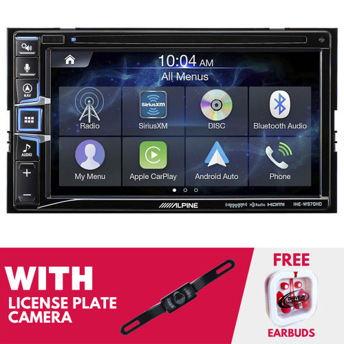 Alpine INE-W970HD 6.5" Navigation w/ Bluetooth & License Plate Camera
