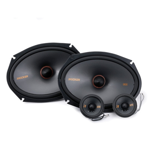 Kicker KS-Series 48KSS269 6x9 Inch 2 Way 200 Watts Component Speaker System