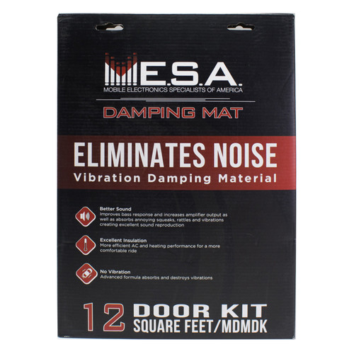 MESA MDMDK Sound Dampening Door Kit for Car Audio Vibration Deadener MESA MDMDK Sound Dampening Door Kit for Car Audio Vibration Deadener