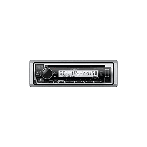 Kenwood KMR-D382BT Marine CD Receiver and 1.5 Line Display with Bluetooth