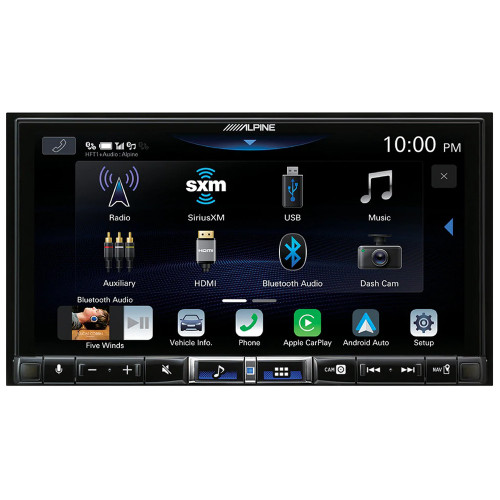 Alpine ILX-507 7" Multimedia w/ CarPlay/Android Auto & Bullet Camera