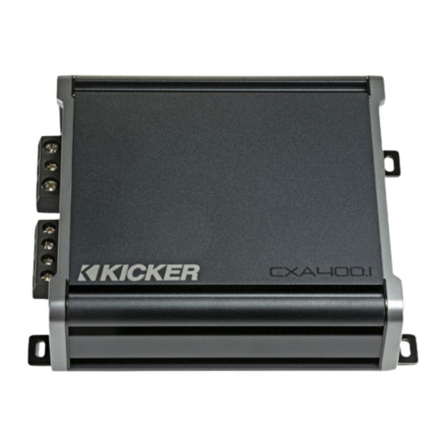 Kicker 46CXA4001T Mono Subwoofer Amplifier and 46CXARCT Dash-Mount Wired Remote