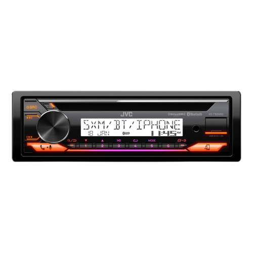 JVC KD-T92MBS 1-DIN CD with Backlit Display, Bluetooth and USB Playback