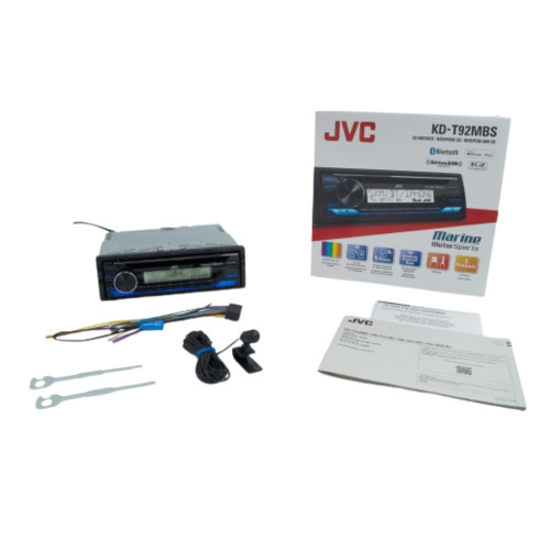 JVC KD-T92MBS 1-DIN CD with Backlit Display, Bluetooth and USB Playback