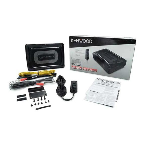 RFRB Kenwood KSC-SW11 Compact Powered Enclosed Subwoofer and 150W Peak Power