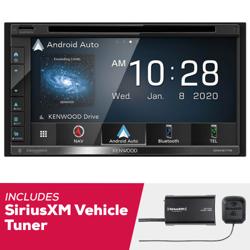 Kenwood DNX577S 6.8 Inch Navigation DVD with SiriusXM Vehicle Tuner
