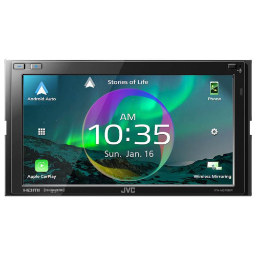 JVC KW-M875BW 6.8" Digital Multimedia with Apple CarPlay & Android Auto