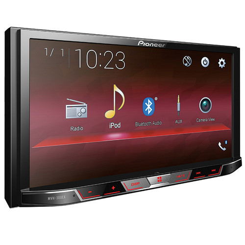 Refurbished Pioneer MVH-300EX 7" Double-DIN Multimedia with Bluetooth