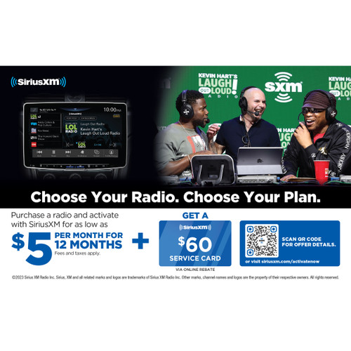 SiriusXM Satellite Radio Aftermarket In-Dash Receiver-Subscription Sold Separate