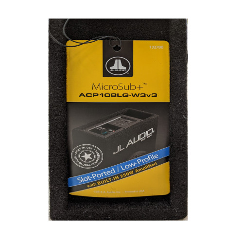 OPEN BOX JL Audio ACP108LG-W3V3 8" Loaded Car Subwoofer & Enclosure Box & Amp