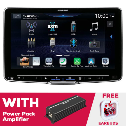 Alpine ILX-F509 9" Digital Multimedia with Alpine KTP-445A Amplifier Alpine ILX-F509 9" Digital Multimedia with Alpine KTP-445A Amplifier