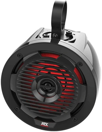 MTX UNI-2-MUDBTRC Universal UTV Audio Kit & 4 Roll Cage Speakers w/ Amplifier