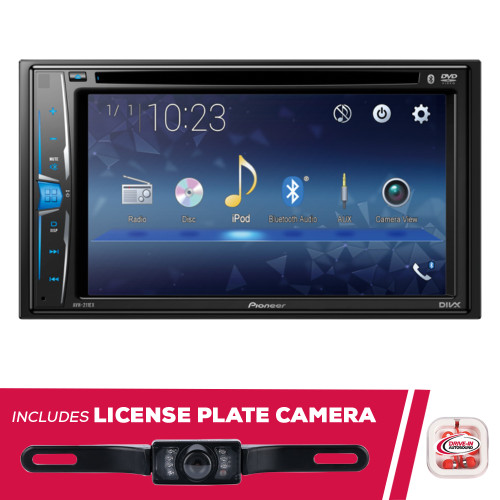 RFRB Pioneer AVH-211EX 6.2" DVD Multimedia with License Plate Camera