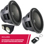 Kicker Pair of 42CWQ122 12" Subwoofer with IB-C212P Dual 12" Ported Enclosure