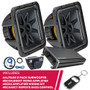 Kicker Pair of 44L7S122 Subwoofer w/ 46CXA12001T Amp & 46CK4 Amp Kit & Remote