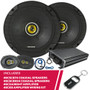 Kicker 46CSC674 6.5" Speakers w/ 46CSC6934 Speakers & 46CXA3604T Amp & Amp Kit