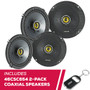 Kicker 2 Pairs Of 46CSC654 CS Series 6.5" 300W Peak Power 2-Way Coaxial Speakers