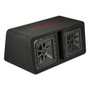 Kicker 45DL7R122 Ported Enclosure w/ 46CXA12001T Amplifier & 46CK4 Amplifier Kit