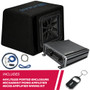 Kicker 44VL7S122 Ported Enclosure w/ 46CXA8001T Amplifier & 46CK8 Amplifier Kit