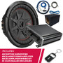 Kicker 48CWRT102 10" Subwoofer w/ 46CXA4001T Amp & 46CK8 Amp Kit & Enclosure
