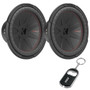 Kicker Pair of 48CWR122 CompR Series 12" Subwoofer with Dual 2-Ohm Voice Coils