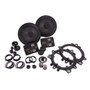 Kicker 48TRTP122 12" Sub Enclosure w/ 47KSS6504 Speakers & 47KSC6504 Speakers & 46CXA3604T Amp & 46CXA4001T Amp
