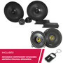 Kicker 46CSS654 CS Series 6.5" Component Speakers with 46CSC54 5.25" Speakers