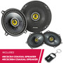 Kicker 46CSC54 CS Series 5-1/4" 2-Way Coaxial Speaker w/ 46CSC684 6"x8" Speakers