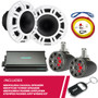 Kicker 48KMXL654 6.5" Speaker, 45KMTC65 Speaker & 48KMA3604 Amp & Amp Wiring Kit