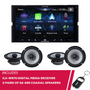 Alpine iLX-W670 7" Receiver & 2-Pack S2-S65 Coaxial Speakers