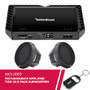 RFRB Rockford Fosgate FRCT15001BDCP Mono Amplifier w/ 2-Pack T1D2-12 Subwoofers