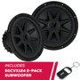 Kicker 2-Pack 50CVX124 CompVX 12" 1500W Subwoofer w/ Dual Four-Ohm Voice Coils