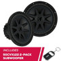 Kicker 2-Pack 50CVX122 CompVX 12" 1500W Subwoofers with Dual Two-Ohm Voice Coils
