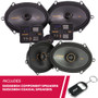Kicker 51KSS6804 6"x8" Component Speakers and 51KSC6804 6"x8" Coaxial Speakers
