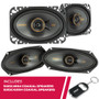 Kicker 51KSC4604 4x6" Coaxial Speakers and 51KSC41004 4x10" Coaxial Speakers