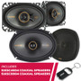 Kicker 4 Ohms 51KSC4604 4x6" Coaxial Speakers & 51KSC6904 6x9" Coaxial Speakers