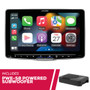 Alpine ILX-F509 9"" Multimedia Receiver with PWE-S8 8"" Compact Powered Subwoofer