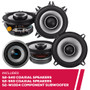 Alpine S2-S40 & S2-S50 4" & 5.25" Coaxial Speakers w/ S2-W10D4 10" Subwoofer