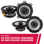 Alpine 2-Way S2-S40 4" Coaxial Speakers and S2-S65 6.5" Coaxial Speakers
